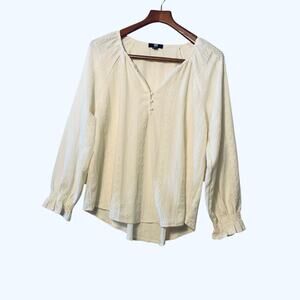 Frye Womens Top Medium Peasant Texture boho